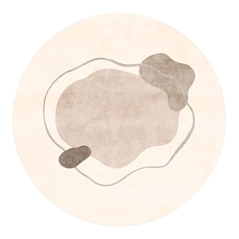 Area di colore a contrasto moderno tappeto tappeto in poliestere marrone tappeto anti-slip wasy care tappeto per soggiorno