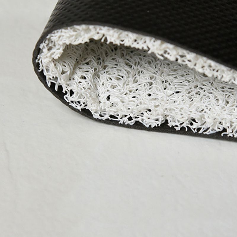 Schwarz-Weiß-Raster-Teppich Polyester Fläche Teppich nicht rutschfestem Teppich für Schlafzimmer