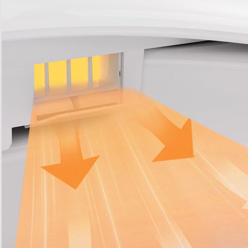 Modern Concealed Toilet Bowl All-In-One White Toilet with Seat for Bathroom