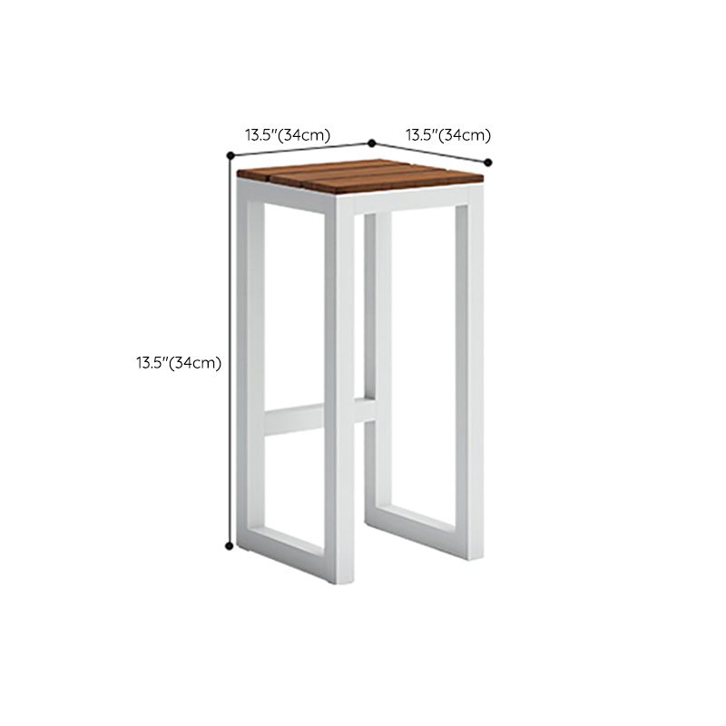 Brown Wood Top Bar Table Outdoor Trestle Base Bar Wine Table