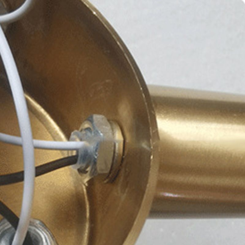 Flared Shade Hanging Light American Style Glass Chandelier Light for Living Room