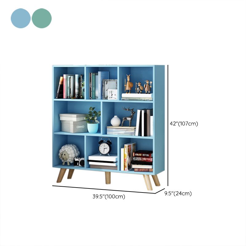 Modern Engineered Wood Standard Bookshelf Closed Back Bookcase with Shelves