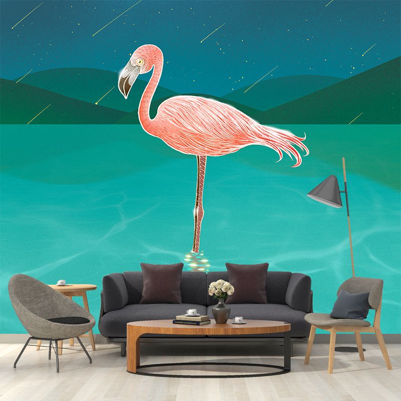 Washable Mural Wallpaper Animals Illustration Indoor Wall Mural