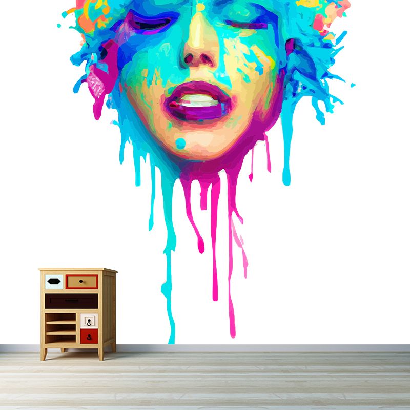 Portraiture Illustration Wall Mural Wallpaper Sitting Room Wall Mural