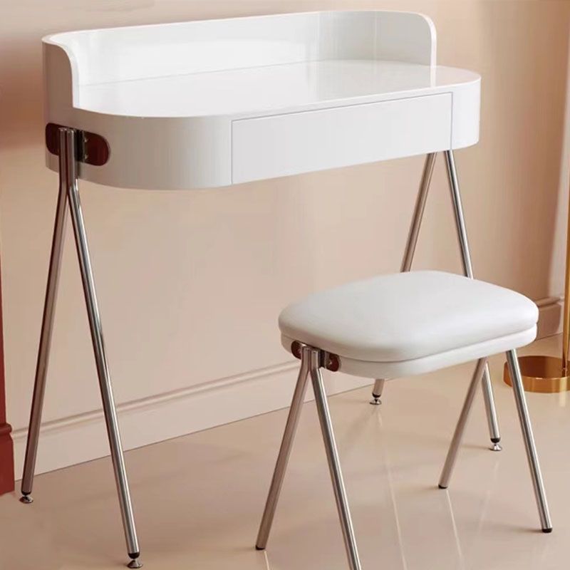 Contemporary Vanity Dressing Table 1 Drawer Black/White Vanity Tables