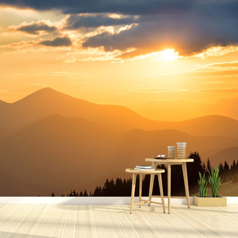 Big Mountain Landscape Wallpaper Mural Waterproofing Modern Living Room Wall Art