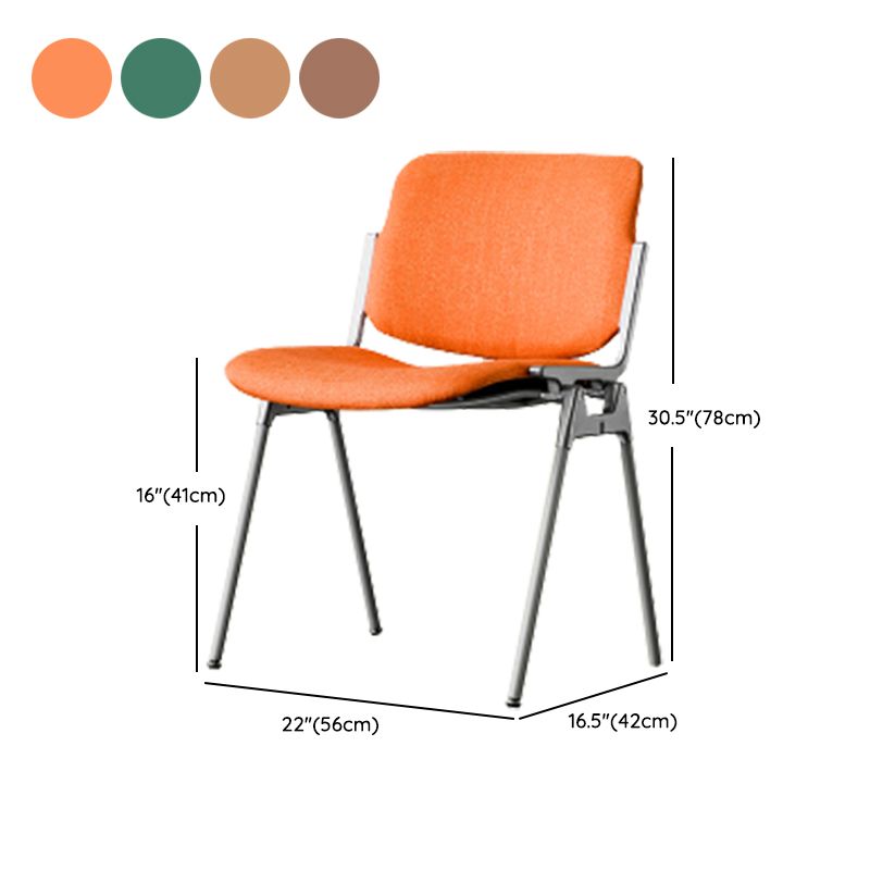 Modern Side Chair Metal Open Back Dining Room Chair for Home