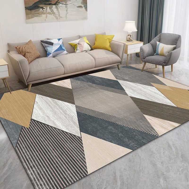 Tapis de tapis moderne en or