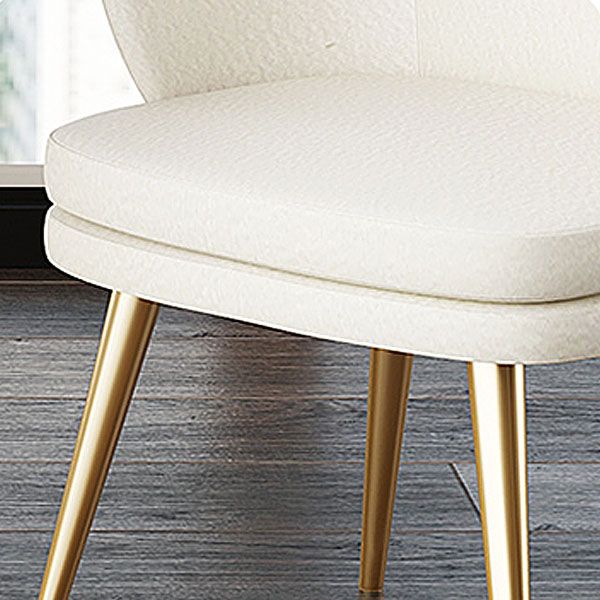 Nordic Style Metal Dining Chair Upholstered Arm Chair for Restaurant Use