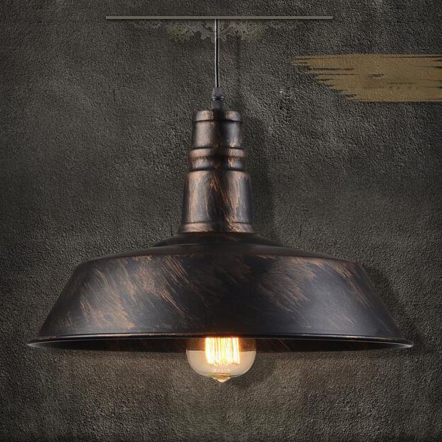Retro industriële flesdop schaduw hanger licht metaal 1 lichte restaurant hangluchting