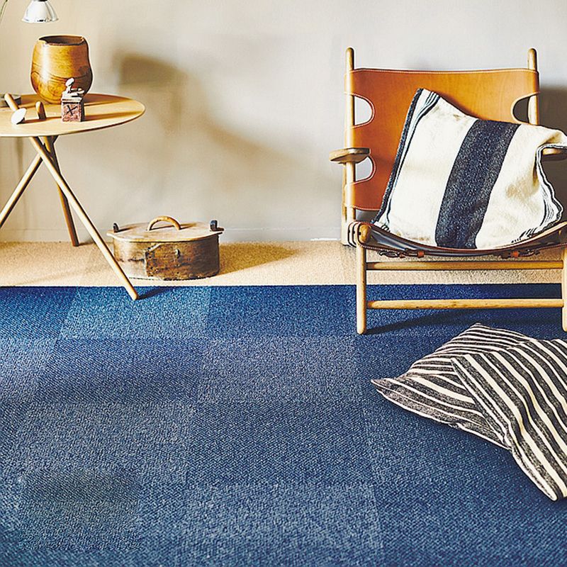 Modern Carpet Tiles Color Block Stain Resistant Bedroom Carpet Tiles