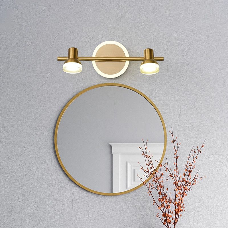 Traditional Simplicity Bell Vanity Sconce Lights Acrylic Wall Mount Light Fixture for Bathroom