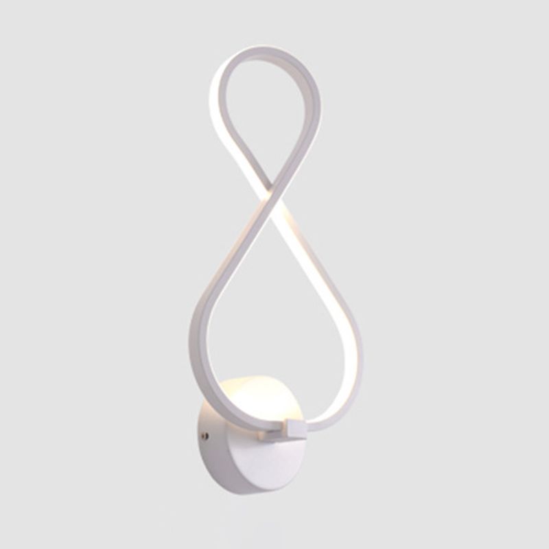 Metal Musical Note Wall Sconce Lighting Nordic Style LED Wall Mount Light Fixture