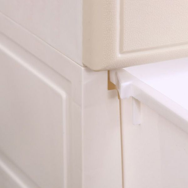 Contemporary 5-drawer Storage Cabinet Plastic Wardrobe Armoire