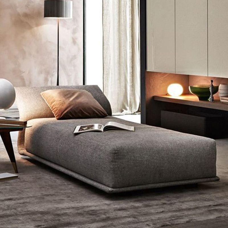 Contemporary Upholstered Chaise Lounge Armless Arms Lounge Chair