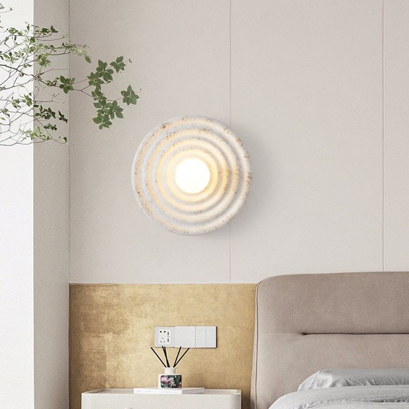 Industrial White Wall Light LED Flush Mount Wall Light for Foyer Home