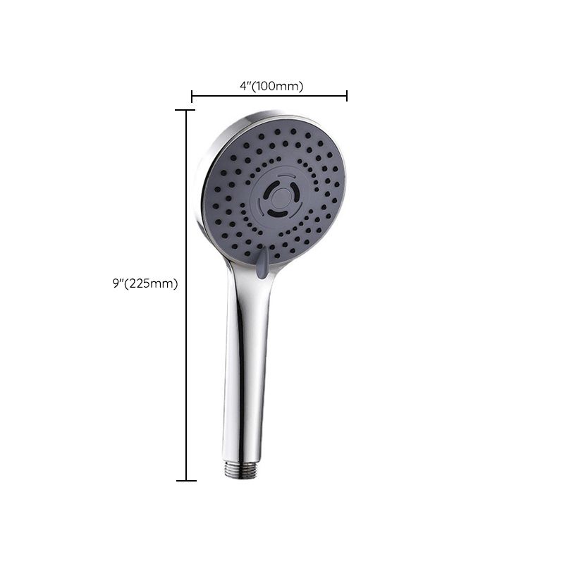 Modern Plastic Shower Head Round Handheld Shower Head with Adjustable Water Flow