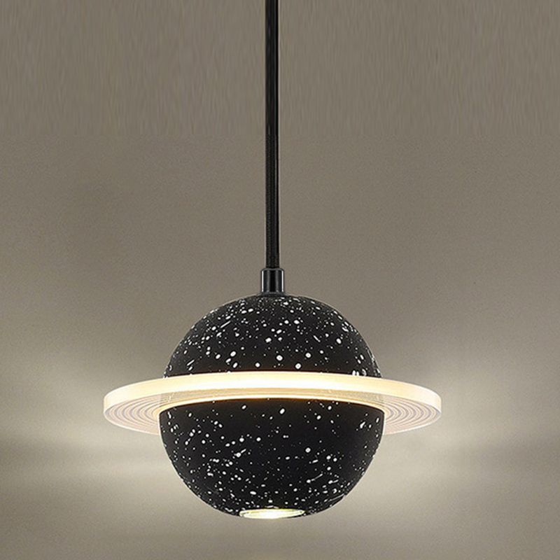 Multi lumières Suspension Round Pendentif Modern Style Stone Down Lighting