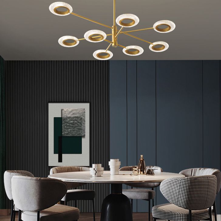 Metal Pendant Light Fixture Postmodern Chandelier Lighting for Living Room Dinning Room