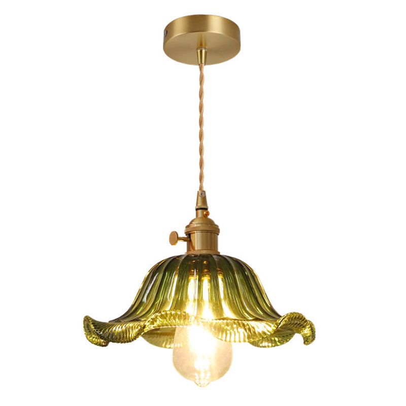 1 Light Glass Pendant Ceiling Lights Industrial Cone Pendant Ceiling Light for Dining Room