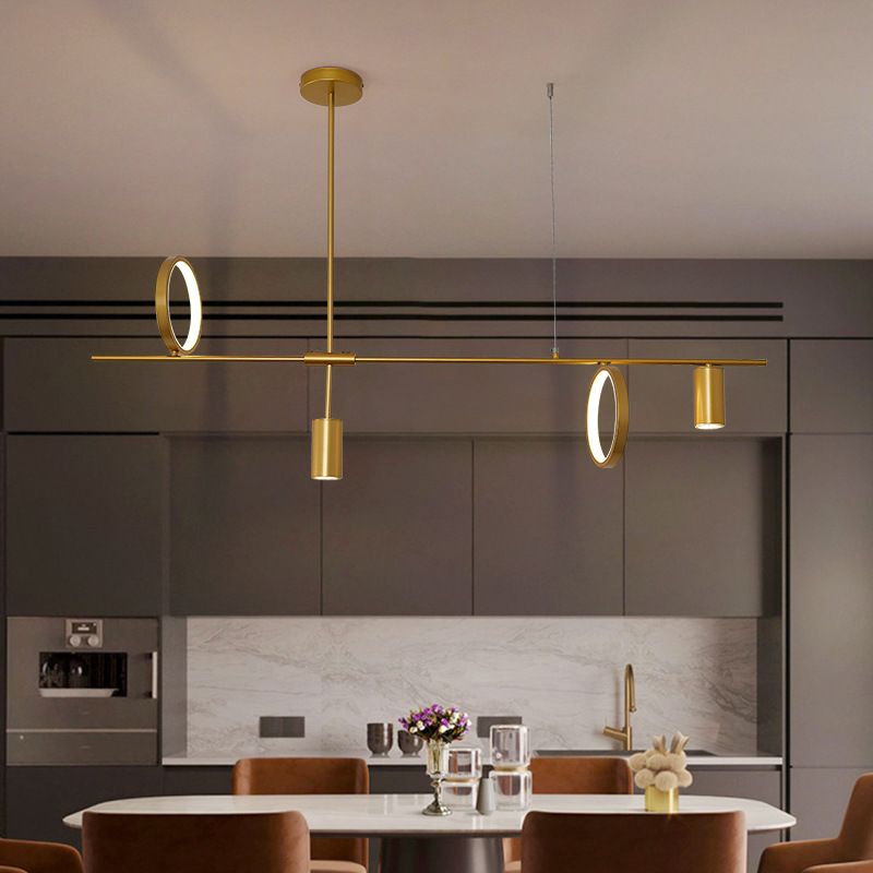 Colgante nórdico de la isla múltiple de la isla de metal múltiple para el comedor