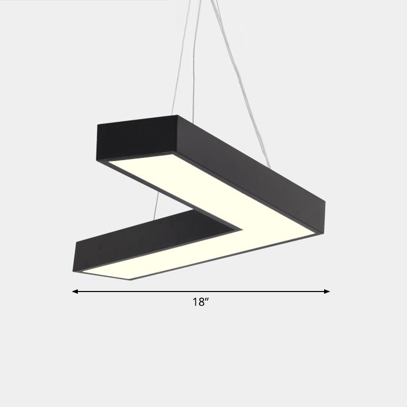 Plafond en forme de V Métal Light Light Light Simplicité LED LED FLUMER POUR RAPHER