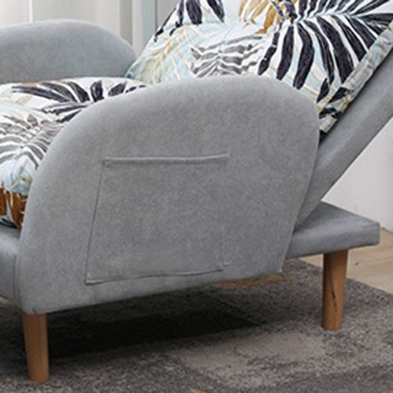 Linen Convertible Chair 28.74" L x 33.85" W x36.61" H Tufted Cushions Chair