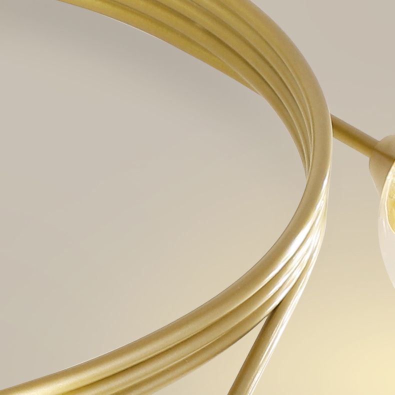 Lámpara de techo esférica múltiple iluminación de techo de vidrio de estilo moderno para dormitorio