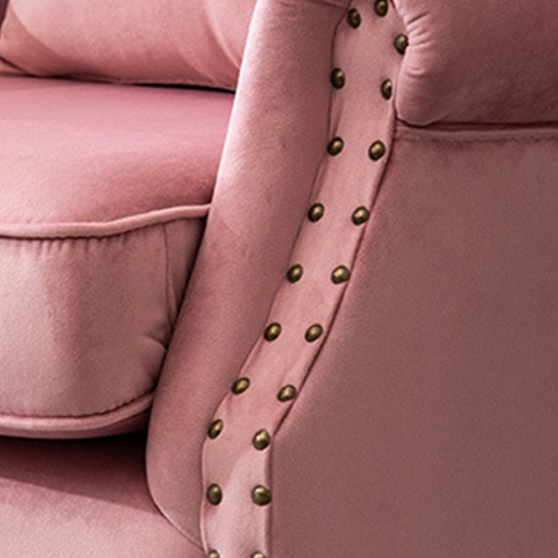 29.5"W Arm Chair Faux Leather/Velvet/Cotton Blend Aceent Chair with Basic Four Legs