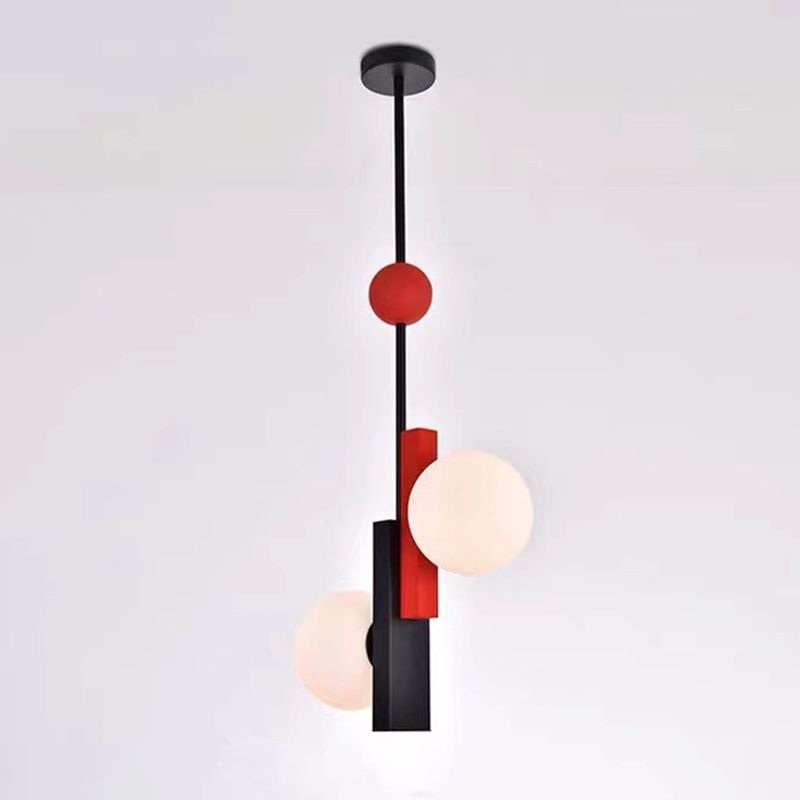 Pendentif en forme de globe coloré