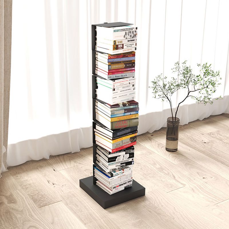 Modern Style Bookshelf Vertical Metal Closed Back Bookcase for Home