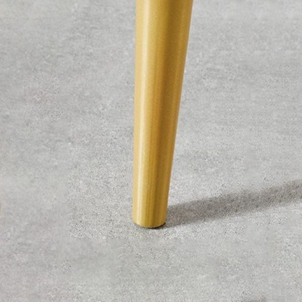 Nordic Armless Backrest Counter Stool Iron Cashier Bar Stool with Velvet Cushion