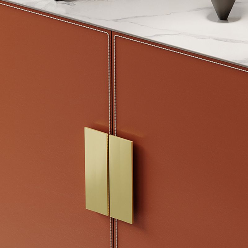 Orange Cabinet Standard 33.46" Tall Accent Cabinet with Doors