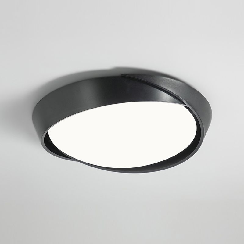 Moderne plafoniere da incasso in metallo con montaggio ad incasso con paralume in acrilico