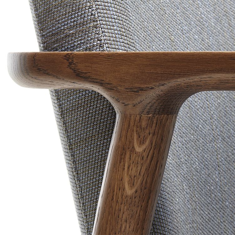 Traditional Style Ash Wood Chairs Solid Back Arm Kitchen Dining Chairs