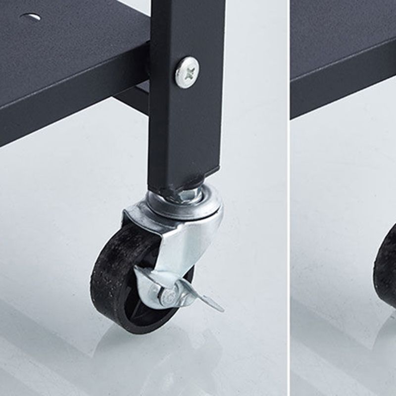 Modern Metal Bookcase Geometric Bookshelf for Living Room, 28" L X 14.5" W