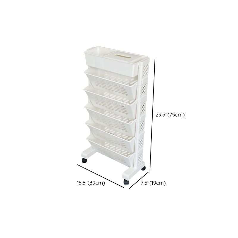 Contemporary Style Closed Back Bookshelf Acrylic Bookcase for Study Room