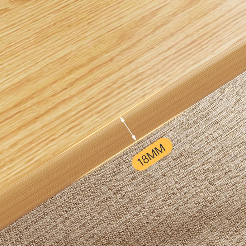 17.7" Tall Rectangular Wood Table Top 4 Legs Coffee Table for Living Room