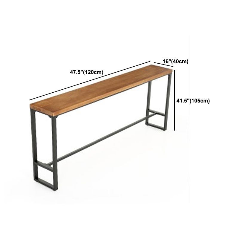 Industrial 1/4/5/9 Pieces Bar Table Set Rectangle Pine Wood Counter Table for Bar
