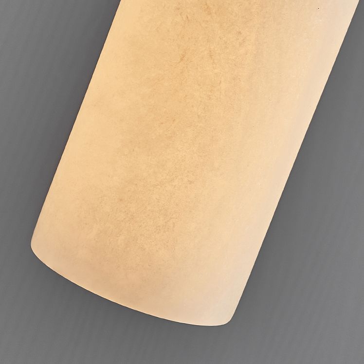 Elongated Dome Marble Hanging Light Fixture Minimalist White Ceiling Pendant for Dining Room