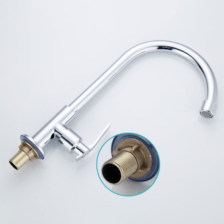 Contemporary Single Handle Faucet Standard Kitchen Faucet Pull down 1-Hold Water Filler