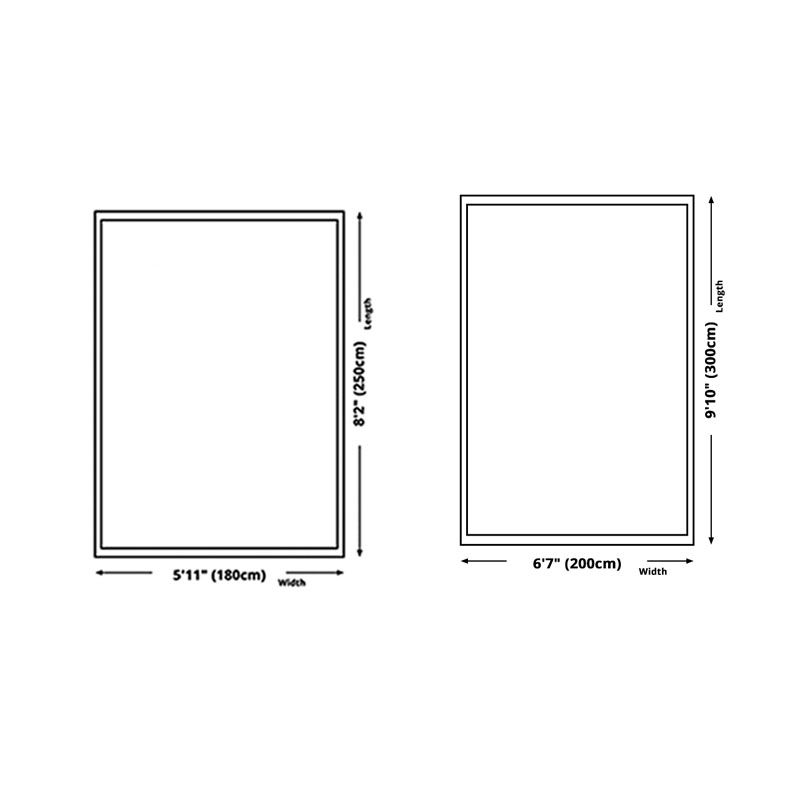 Leisure Carpet Funky Contrast Panel Area Rug Living Room Polyster Carpet with Non-Slip Backing