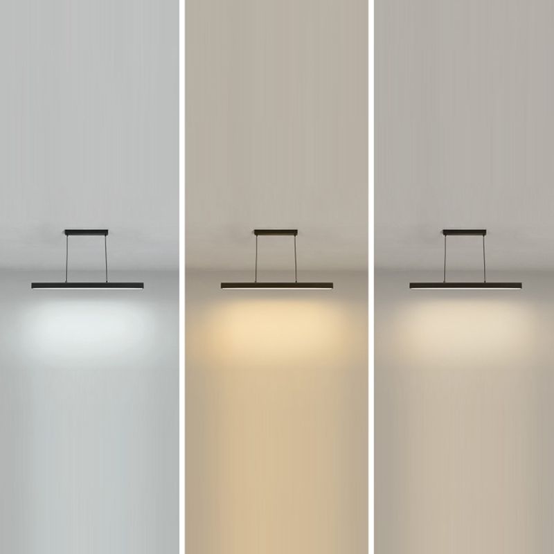 LED Kitchen Island Lighting Contemporary Black/White Ceiling Light for Home