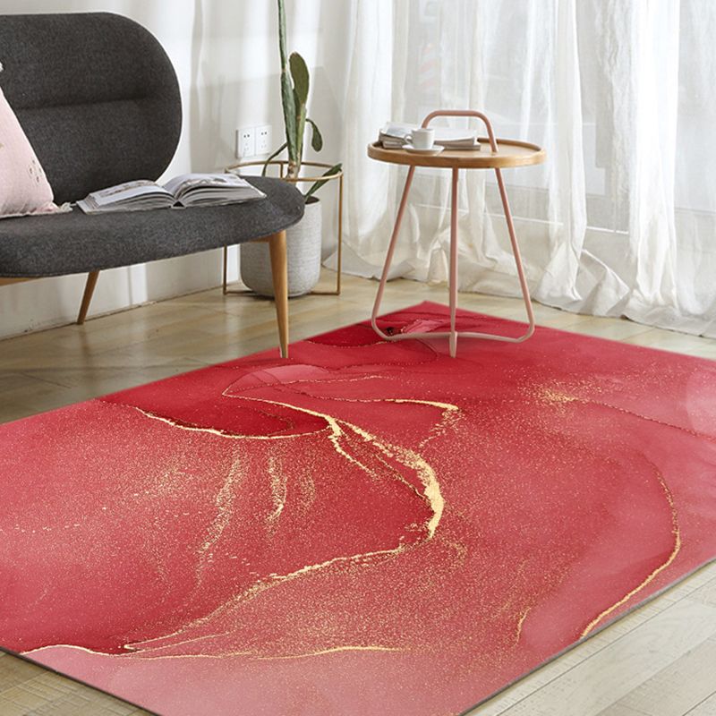 Tapis à imprimé abstrait fantaisie Multi-couleur Polypropylène Rapis intérieur Tapis sans glissement Tapisseur de teinture Responsable pour décoration pour décoration