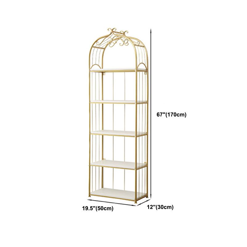 Metal Bookshelf Modern Etagere Bookcase Storage and Display Shelves