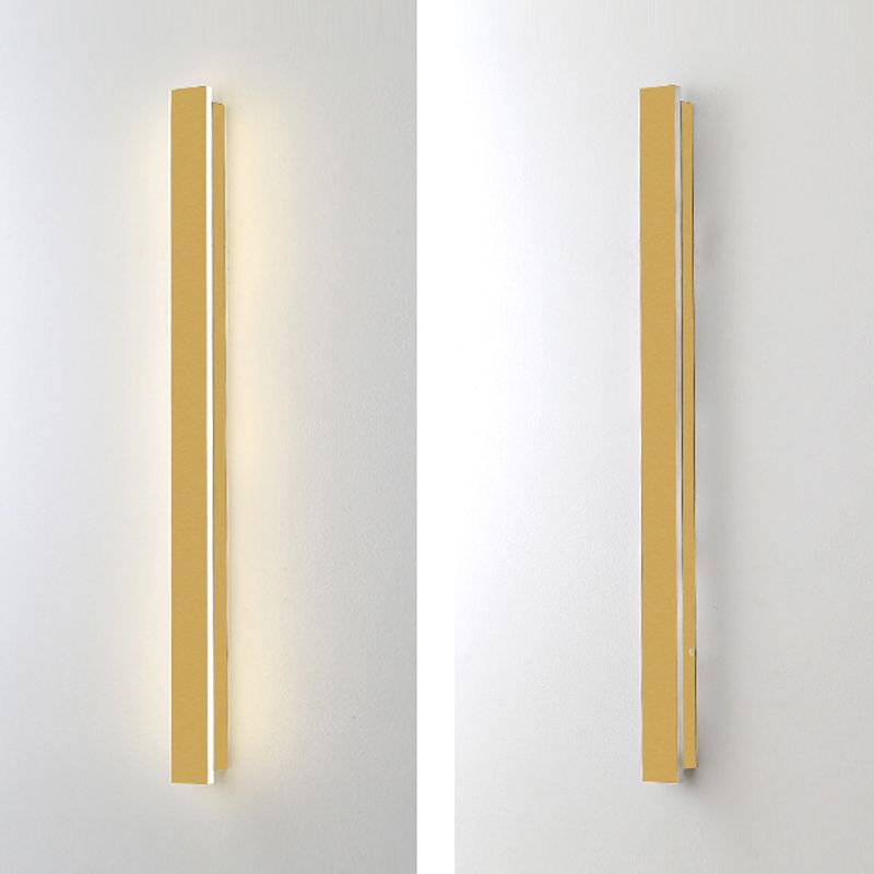 1 Light Linear Wall Sconce Contemporary Metal Wall Light Sconce