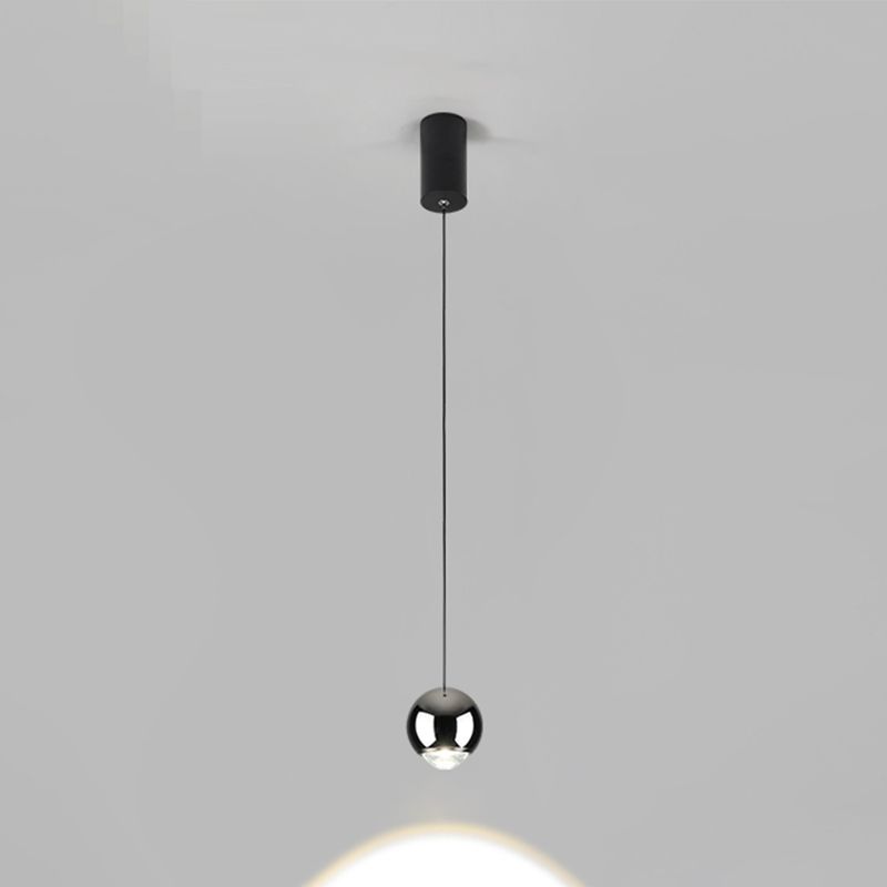 Postmoderne Aluminium -Anhänger Light Globe Form Hanging Anhänger für Wohnzimmer
