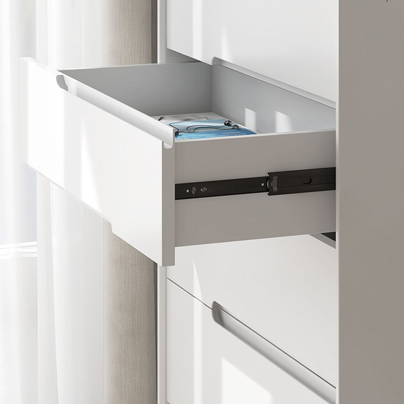 Scandinavian Vertical Storage Chest with Soft-Close Drawers for Home