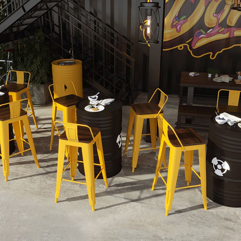 1/2/4 Pieces Industrial Bar Stool and Table Set Metal Bar Table Set