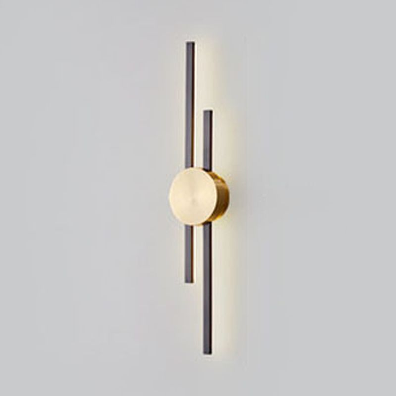 Single Modern Golden/Black Wall Mounted Sconce LED Metal Wall Light for Foyer